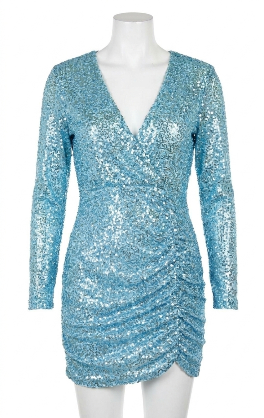NEW SHOW ME YOUR MUMU party hop dress in frosty blue